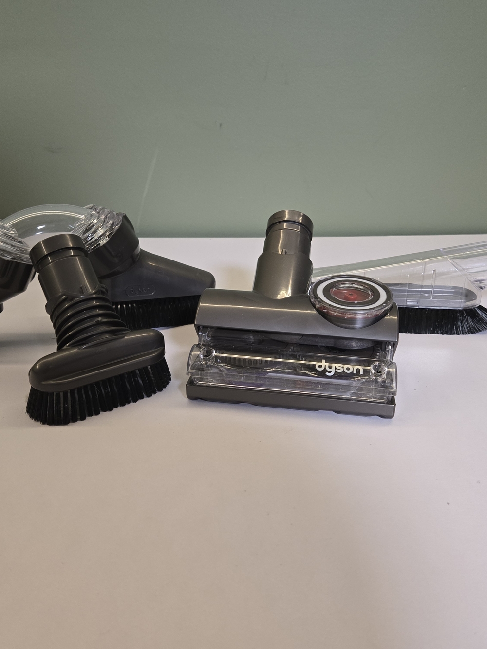 Dyson 4-Piece Tool Lot | Tangle-Free Turbine, Multi-Angle, Soft & Stiff Brushes